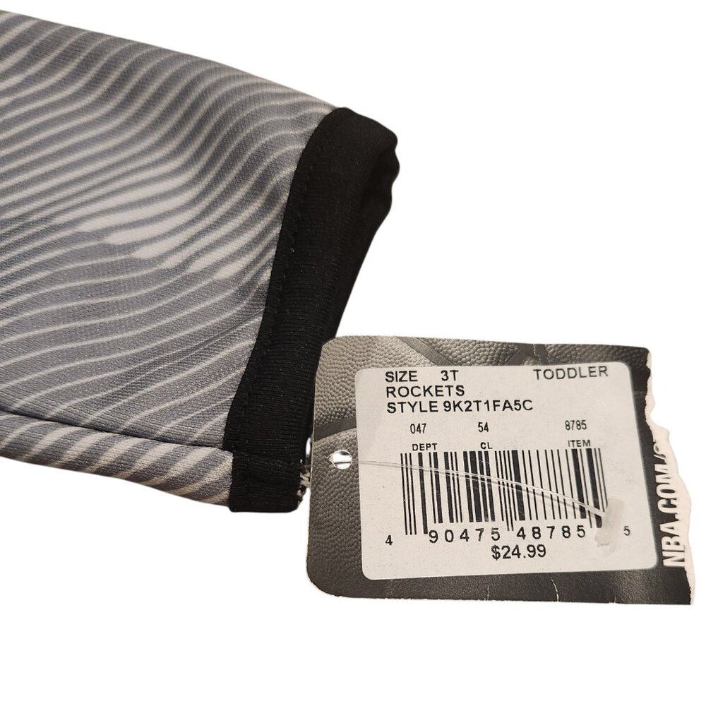 NBA Rockets Gray Red Zip Up Hoodie Youth Size 3T Athletic - Picture 8 of 8